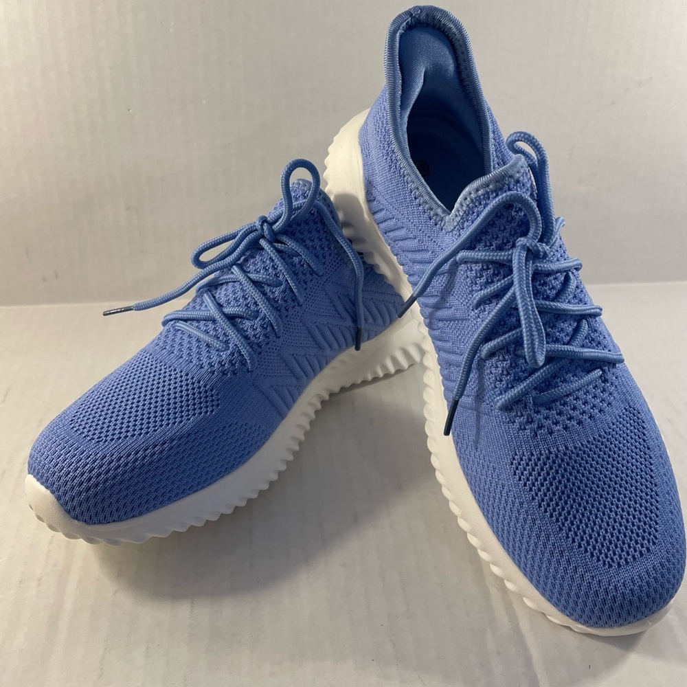 Slow Man Womens Blue Mesh Slip on, Light weight Sneakers, Size EU39/US8